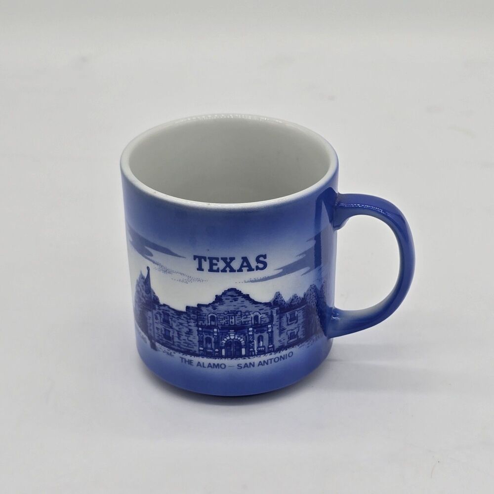 Vintage Texas Souvenir Coffee Mug The Alamo, Capitol Building, Tower of Americas